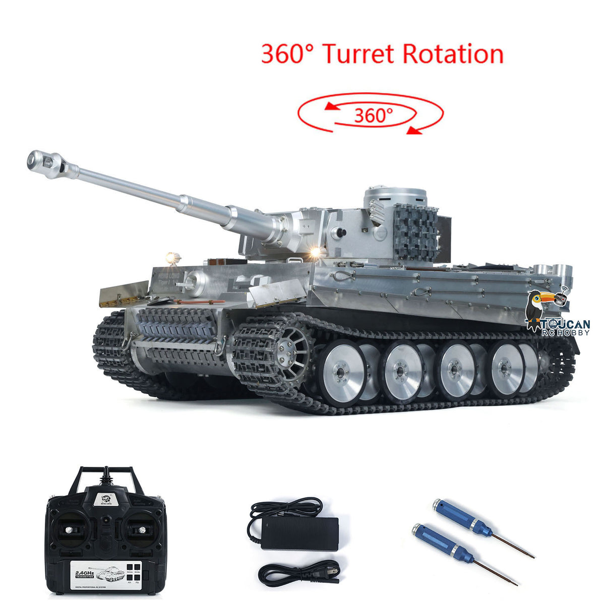 Henglong 1:8 Scale Full Metal German Tiger I RC Heavy Tank 3818