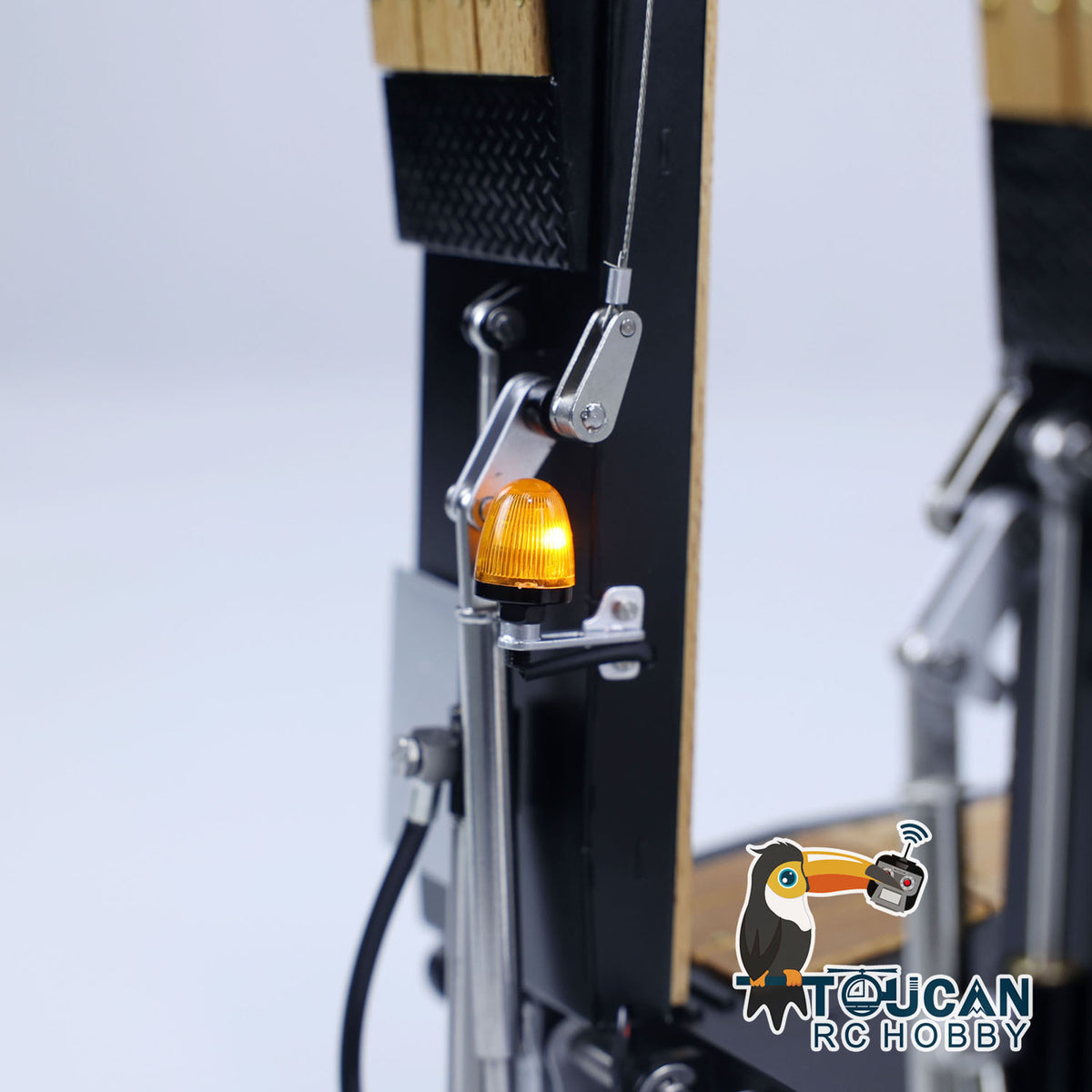 1/14 Metal LESU A0020 RC Trailer Hydraulic Lifting Tailboard Electric Landing Legs for Tractor Truck