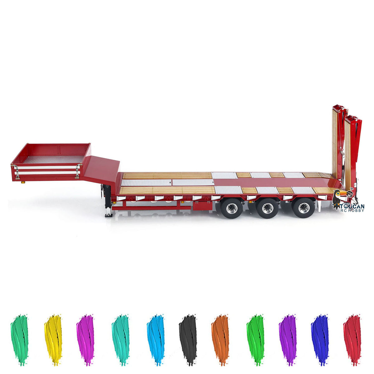1/14 Metal LESU RC Trailer Hydraulic Lifting Tailboard A0020