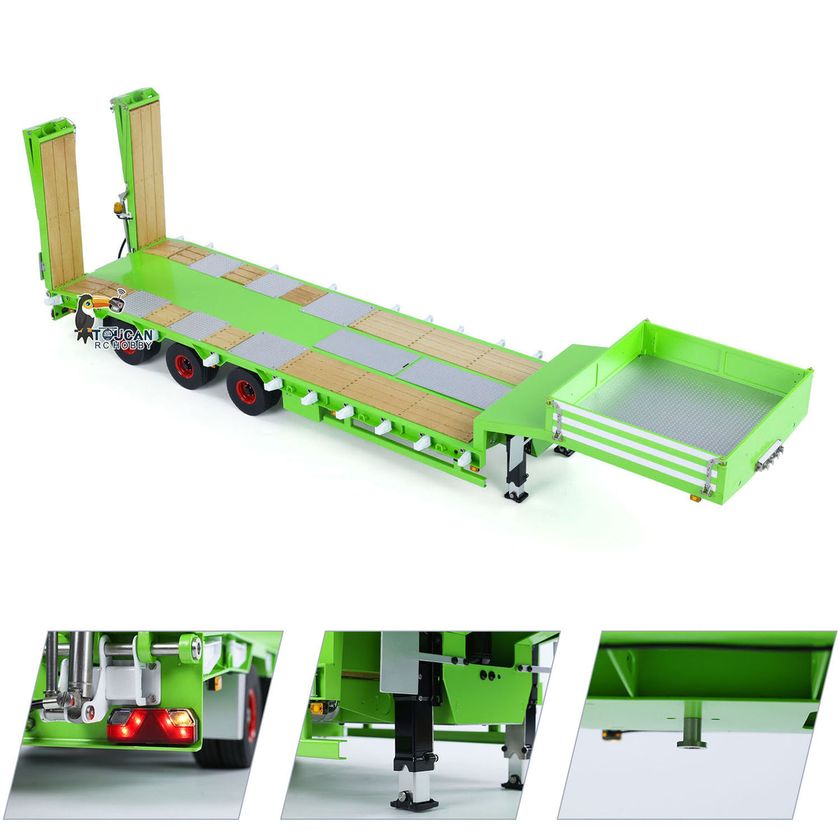 1/14 Metal LESU RC Trailer Hydraulic Lifting Tailboard A0020