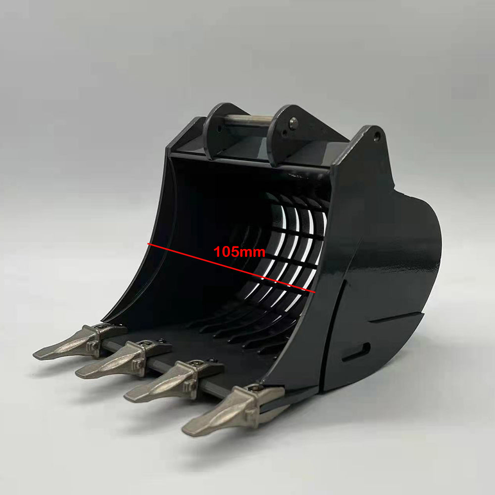 TOUCAN RC HOBBY XDRC Metal Sieve Bucket Claw Grab LED Lights Ripper Scarifier Shear for 1/14 L945 RC Hydraulic Excavator Digger Heavy Construction Cars