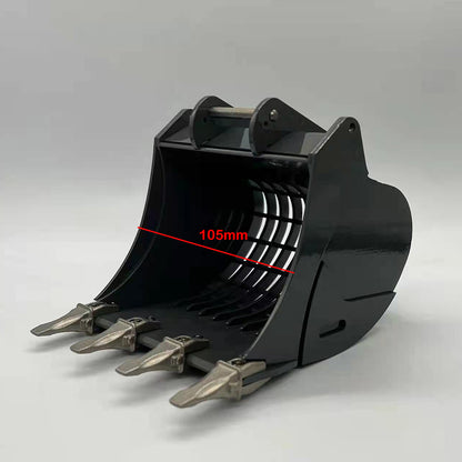 TOUCAN RC HOBBY XDRC Metal Sieve Bucket Claw Grab LED Lights Ripper Scarifier Shear for 1/14 L945 RC Hydraulic Excavator Digger Heavy Construction Cars