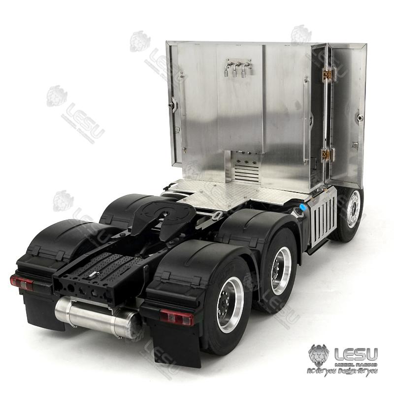 TOUCAN RC HOBBY LESU 1/14 Metal 6x6 Chassis with 3Speed Transmission Differential Lock Axles for TAMIYA 3363 (56348) 1851 High Roof RC Tractor Truck
