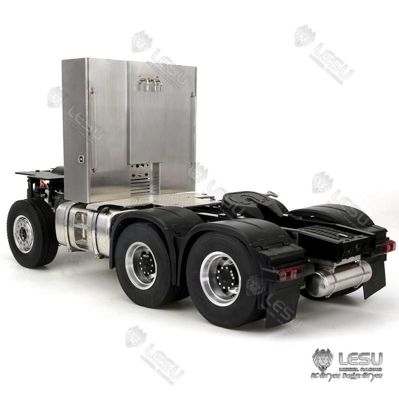 TOUCAN RC HOBBY LESU 1/14 Metal 6x6 Chassis with 3Speed Transmission Differential Lock Axles for TAMIYA 3363 (56348) 1851 High Roof RC Tractor Truck