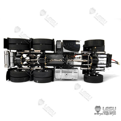 TOUCAN RC HOBBY LESU 1/14 Metal 6x6 Chassis with 3Speed Transmission Differential Lock Axles for TAMIYA 3363 (56348) 1851 High Roof RC Tractor Truck