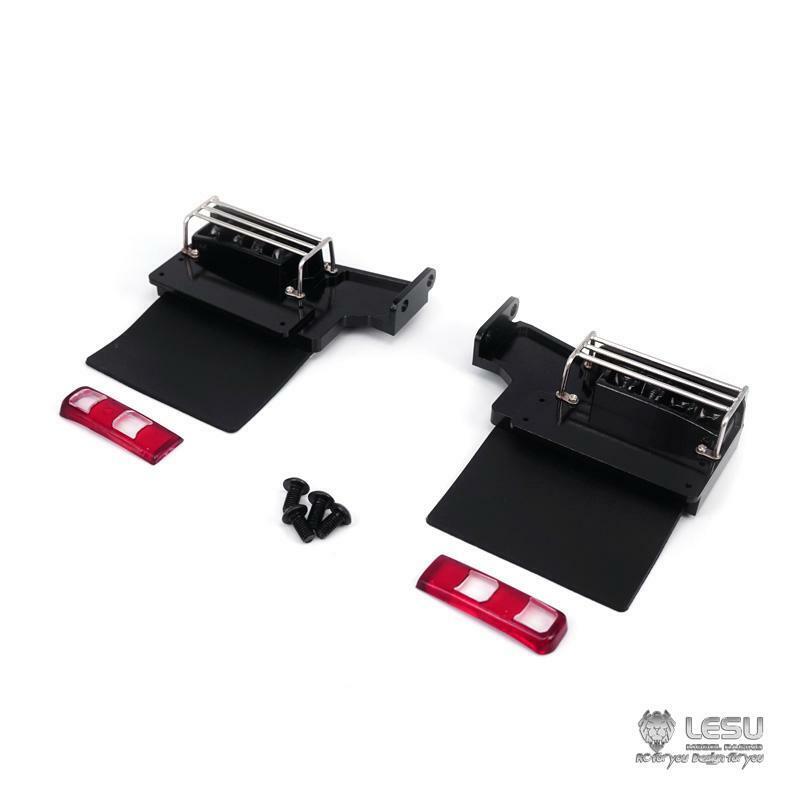 TOUCAN RC HOBBY LESU Metal Air Tank Taillights Mount for RC DIY 1/14 3348 Dumper Remote Control Truck Hobby Model Emulated Car