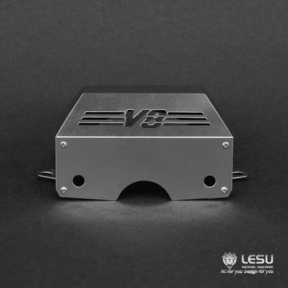TOUCAN RC HOBBY LESU Metal Gearbox Engine Cover for 1/14 RC Tractor Radio Control Truck Car Spare Part DIY Accessories Decorations