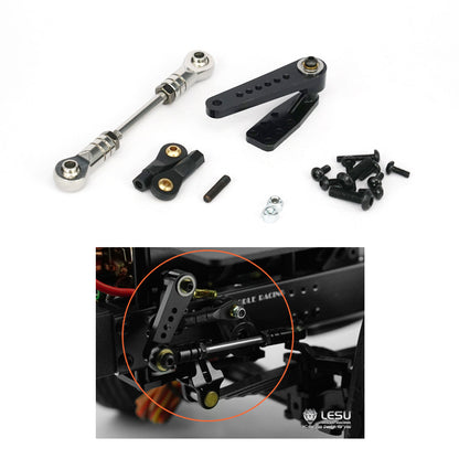 TOUCAN RC HOBBY LESU Steering Servo Rods Arm Replacement Parts for 1/14 6*6 6*4 4*4 4*2 8*8 8*4 DIY Remote Control Car Model Tractor Truck Dumper