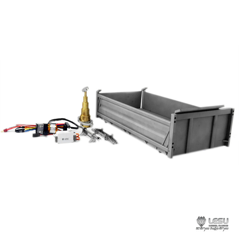TOUCAN RC HOBBY LESU Car Hopper Set Oil Pump Cylinder Bucket Hopper Hydraulic System Limiter for DIY 1/14 TAMIIYA 6*6 RC Dumper Truck Radio Controlled Car Model