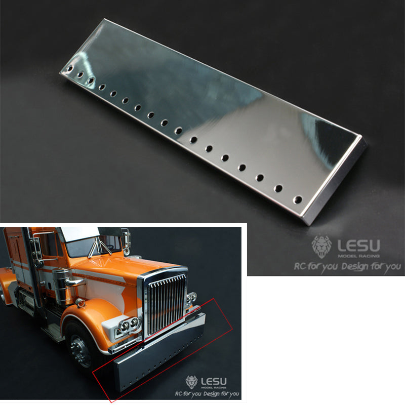 TOUCAN RC HOBBY LESU Metal Front Bumper 3mm/5mm Holes for Tamiiya KING Globe Remote Control 1/14 Tractor Truck Car DIY Model