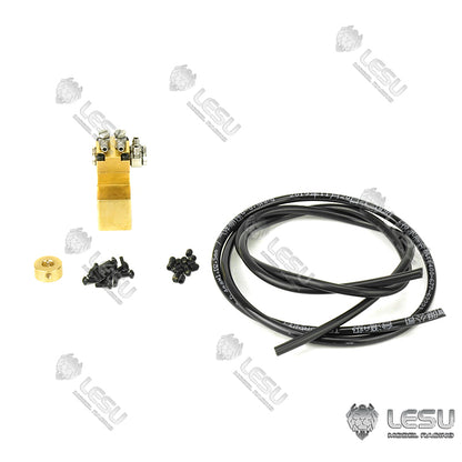 Distributeur hydraulique directionnel 1/2/3/4/5/6/7 voies en laiton LESU pour pelle hydraulique RC 1/14, camion benne TAMIYA et chargeuse DIY TOUCAN RC HOBBY