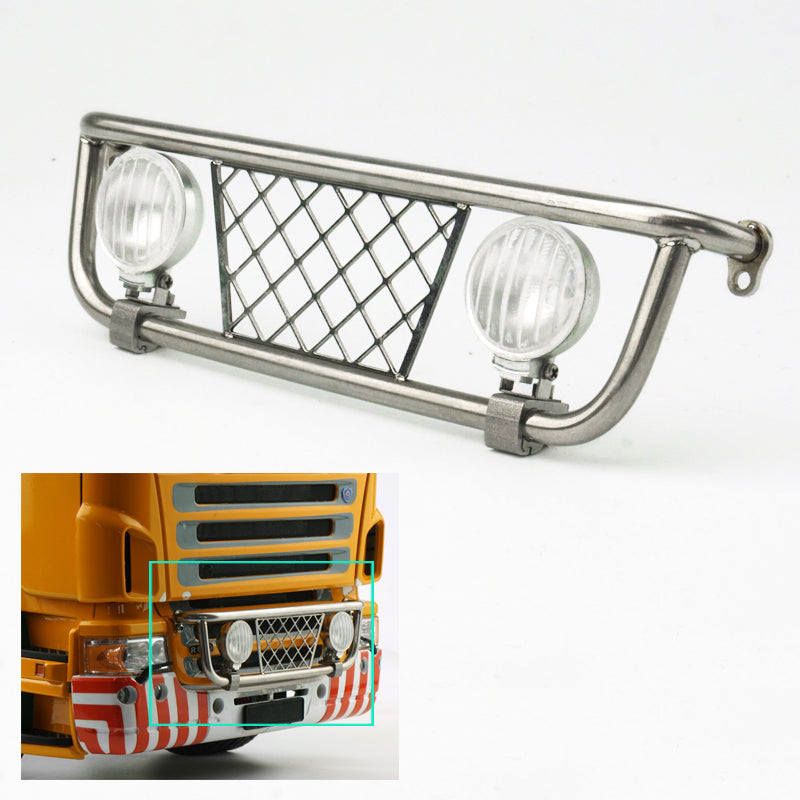 TOUCAN RC HOBBY LESU Metal LED Headlight Lamp for 1/14 DIY TAMIIYA RC Tractor Truck Model Truck Lorry Front Dumper Spare Parts