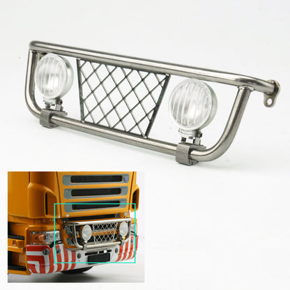 TOUCAN RC HOBBY LESU Metal LED Headlight Lamp for 1/14 DIY TAMIIYA RC Tractor Truck Model Truck Lorry Front Dumper Spare Parts