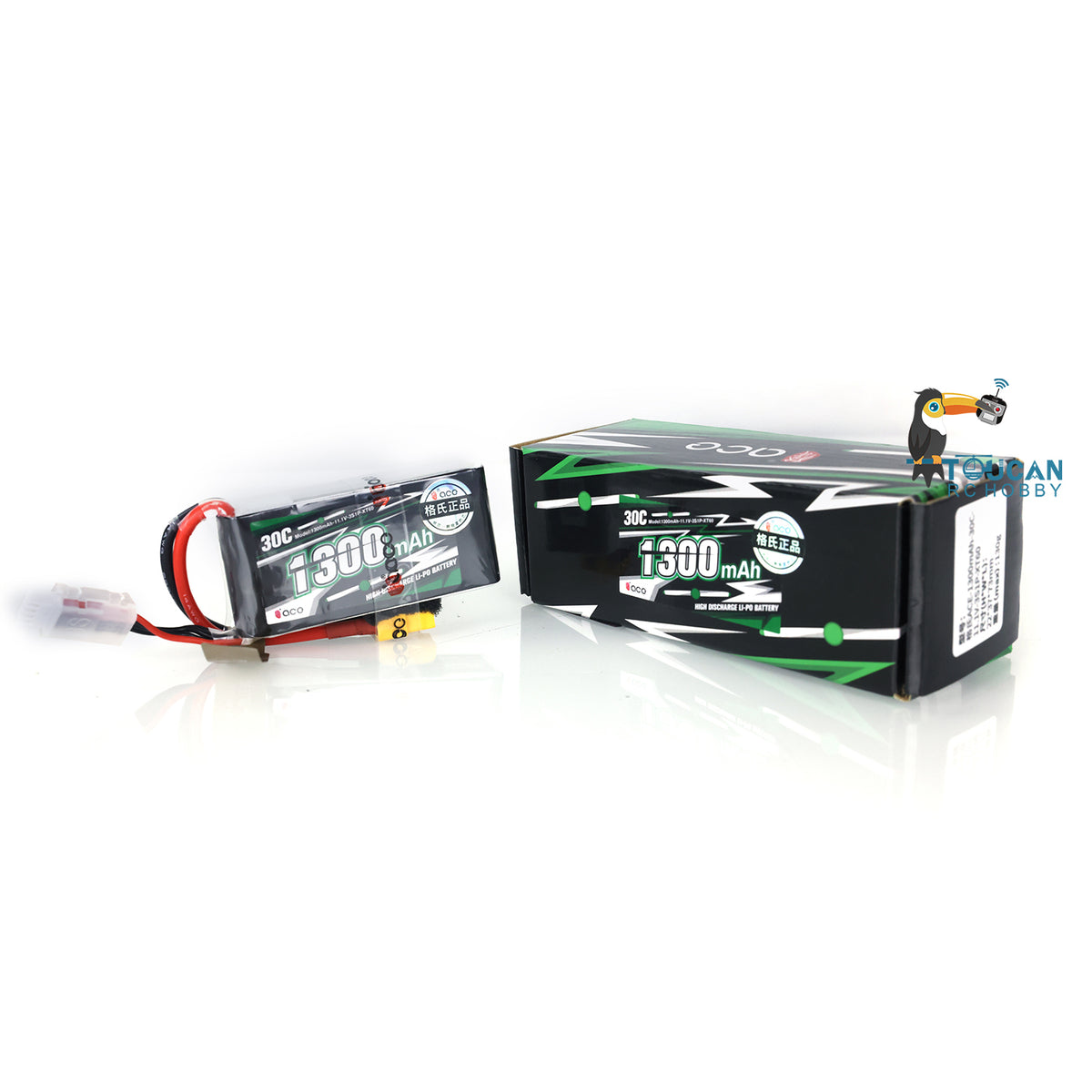 TOUCAN RC HOBBY Lipo Battery 3S 1300mah 11.1V 71*35*22mm for 1/14 RC Car 1/16 Electric Radio Controlled Truck Tank Boat DIY Model Spare Part