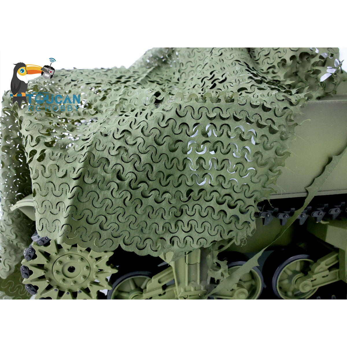 TOUCAN RC HOBBY Heng Long Camouflage Net Spare Part Suitable for 1/16 RC Tank Tiger I Challenger II RTR Walker Bulldog Jadpanther Military Model