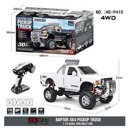 TOUCAN RC HOBBY US Stock Heng Guan 1/10 RC Pickup Truck Model P410 4*4 Rally Car Racing Crawler 2.4Ghz Bag Radio System for Adults Children