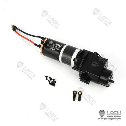 TOUCAN RC HOBBY Metal LESU GearBox Transmission 2Speed Rear Drive 1/14 1/5 Planetary Reduction for RC 1/14 Tractor Truck Dumper TAMIIYA DIY