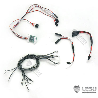 TOUCAN RC HOBBY Fast Fixed Mount Cabin Fence Track Sticker Roof Net Light 3V LED Display for LESU 1/14 RC Hydraulic Excavator AC360 PC360