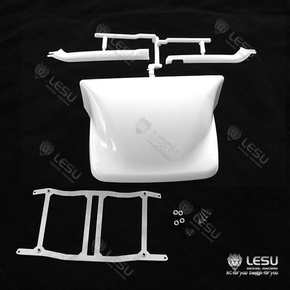 TOUCAN RC HOBBY LESU Metal Toolbox Cabin Side Ladder Roof Spoiler for 1/14 Tractor Truck DIY Model