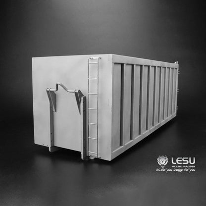 TOUCAN RC HOBBY LESU 1/14 Metal DIY Upgraded Part Side Bumper Vacuum Tank Waste Bin for Roll-off RC Dumper Vehicle Wood Trailer Rack