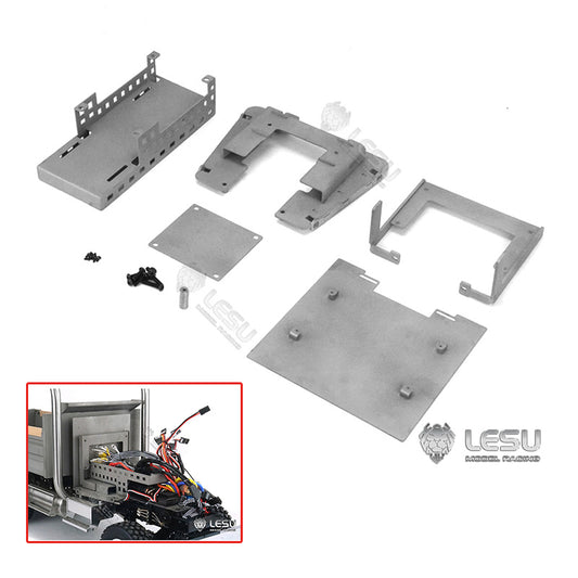 TOUCAN RC HOBBY Metal Unpainted Battery Compartment DIY Spare Part for LESU 1/14 KING Chassis Tractor Truck Model Car