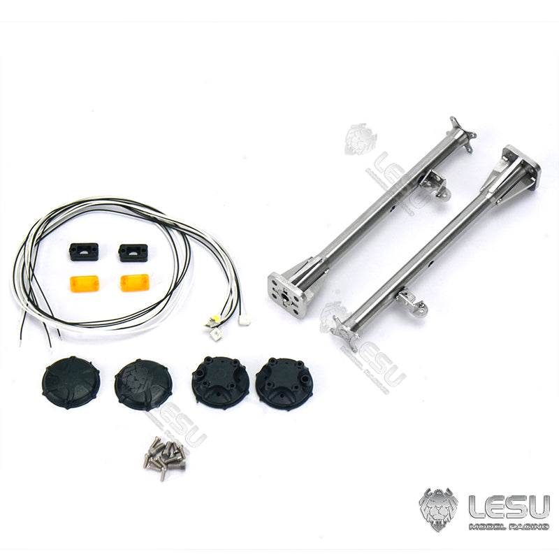 TOUCAN RC HOBBY LESU Remote Control Model Parts 1Pair Metal GPS 3V Clearance Lamp Wire for 1/14 Scale DT60 RC Hydraulic Bulldozer Trucks Cars
