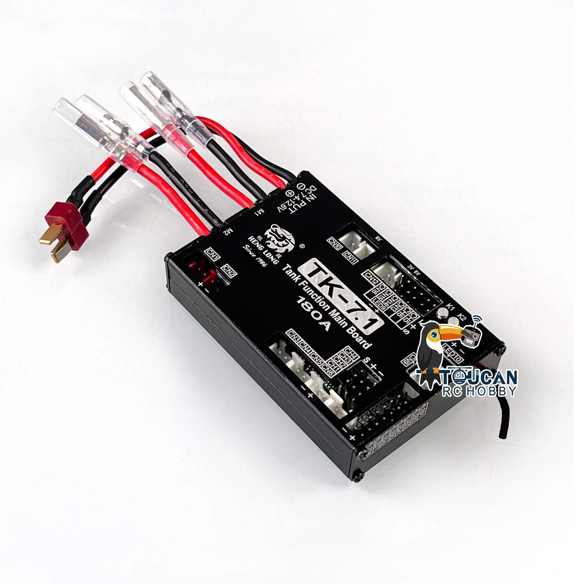 TOUCAN RC HOBBY Heng Long 1:16 RC-Panzer TK-7.1 7.1 Multifunktions-Hauptplatine mit Leopard 2A6, M1A2, Tiger 1 oder T90 Sound und 7.1 Funksender