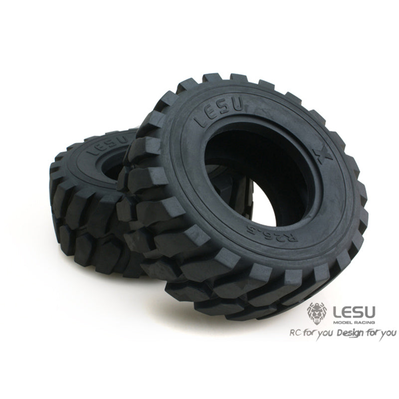 TOUCAN RC HOBBY US Stock LESU 110MM Diameter 45MM Height Wheel Rubber Tyres Spare Part Suitable for 1/15 Loader RC Radio Control Car Vehicles