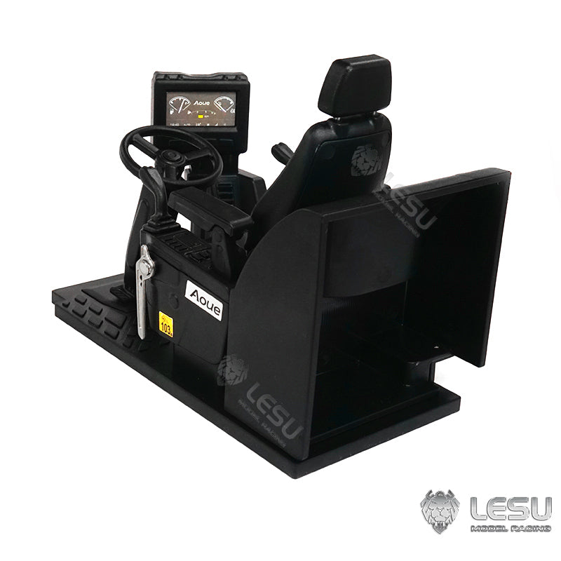 TOUCAN RC HOBBY Cabin Decorative Seat Steering Wheel for LESU 1/14 RC Hydraulic Excavator ET30H AC360 C374 Construction Vehicles