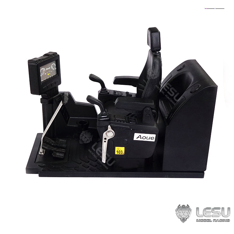 TOUCAN RC HOBBY Cabin Decorative Seat Steering Wheel for LESU 1/14 RC Hydraulic Excavator ET30H AC360 C374 Construction Vehicles