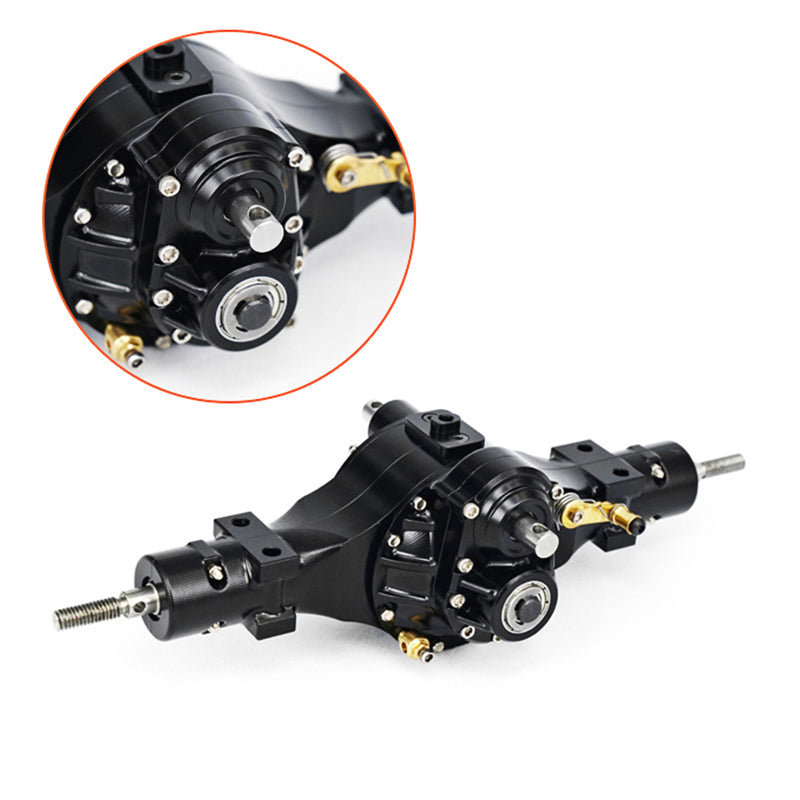 TOUCAN RC HOBBY LESU Metal Flange Front Rear Axles Differential Lock Suspension Wheel Hub Tires for 1/14 Tamiiya Truck Tractor Remote Control Dump