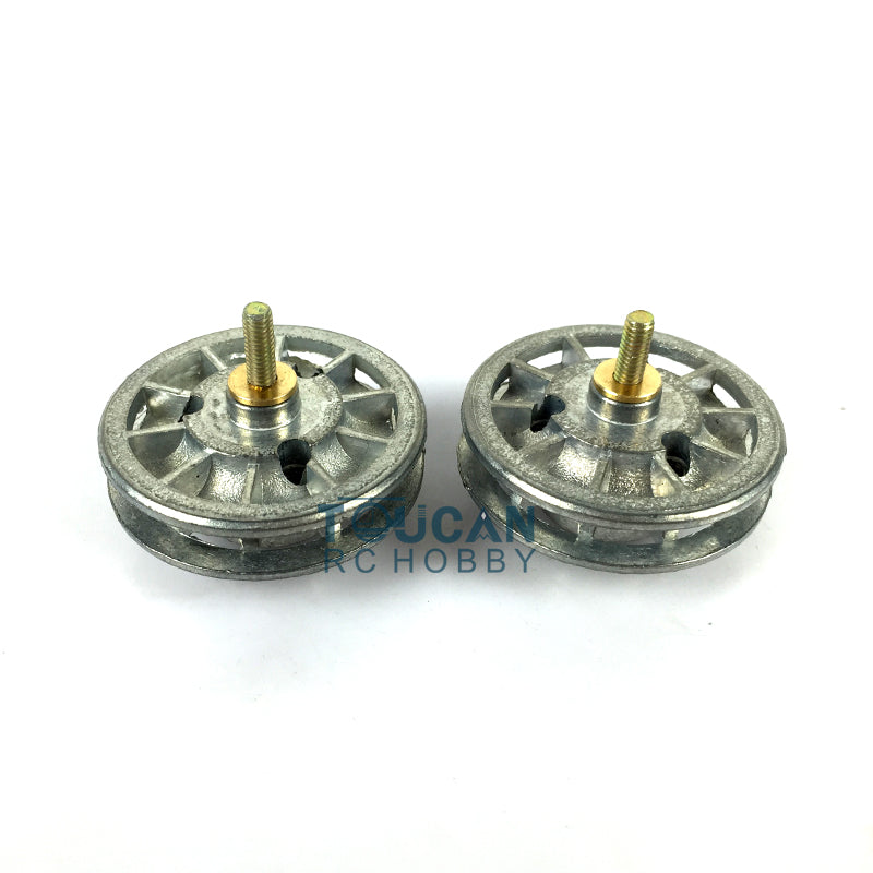 TOUCAN RC HOBBY Heng Long 1/16 Scale Tiger I 3818 Panther 3819 RC Tank Metal Idler Bearing Front Armours Road Wheels W/ Rims Sprocket Track Adjuster
