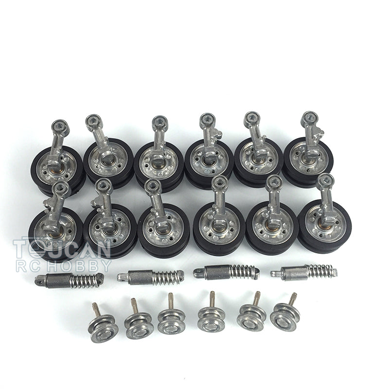 TOUCAN RC HOBBY Heng Long Metall-Leiträder, Laufrollen, Antriebsräder und Ketten für 1:16 Maßstab deutscher Panzer III L 3848, III H 3849, Stug III RC-Panzer 3868