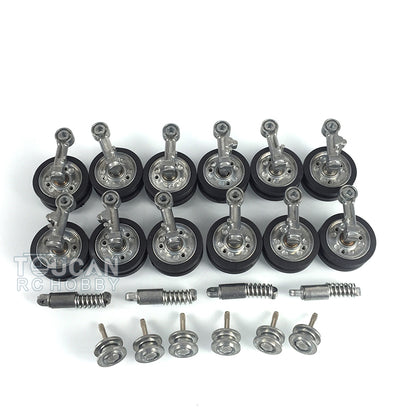 TOUCAN RC HOBBY Heng Long Metall-Leiträder, Laufrollen, Antriebsräder und Ketten für 1:16 Maßstab deutscher Panzer III L 3848, III H 3849, Stug III RC-Panzer 3868