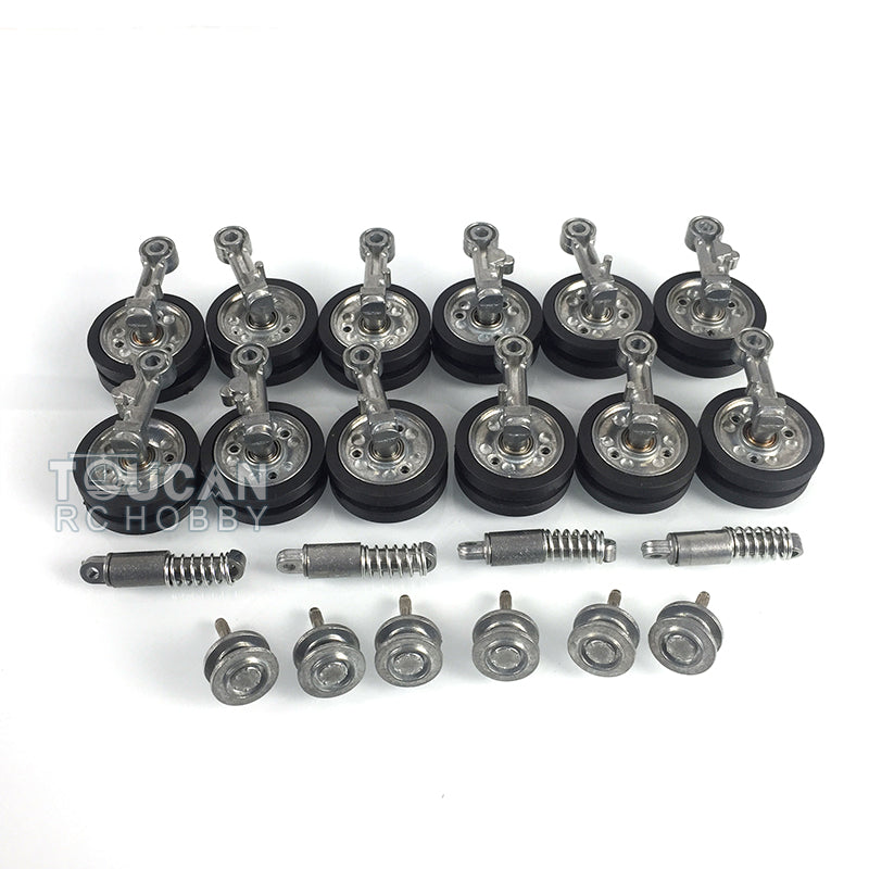 TOUCAN RC HOBBY Heng Long Metall-Leiträder, Laufrollen, Antriebsräder und Ketten für 1:16 Maßstab deutscher Panzer III L 3848, III H 3849, Stug III RC-Panzer 3868