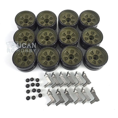 TOUCAN RC HOBBY Heng Long 1/16 Scale Idler Sproket Road Wheels Red Eye Decoration Plastic Parts Bag for Russian T72 Remote Control RC Tank 3939 Parts
