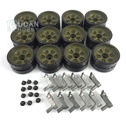 TOUCAN RC HOBBY Heng Long 1/16 Scale Idler Sproket Road Wheels Red Eye Decoration Plastic Parts Bag for Russian T72 Remote Control RC Tank 3939 Parts