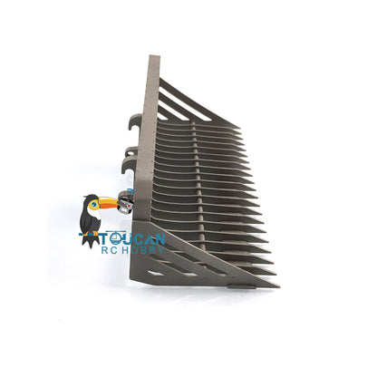 TOUCAN RC HOBBY LESU Metal fork Sieve Bucket Gripper Ripper Blade Shovel Hay Clamp Sweeper for 1/14 RC Hydraulic Skid Steer Loader Aoue LT5H  WA100 A0021 B0008 A0008 Model