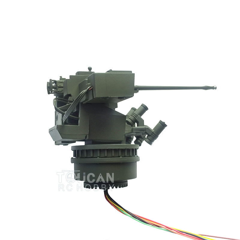 TOUCAN RC HOBBY Heng Long Metal Weapon Station Spare Part for DIY 1/16 Leopard2A6 3889 Radio Control RTR Ready-To-Run Tank TK16 Main Board Green Yellow White