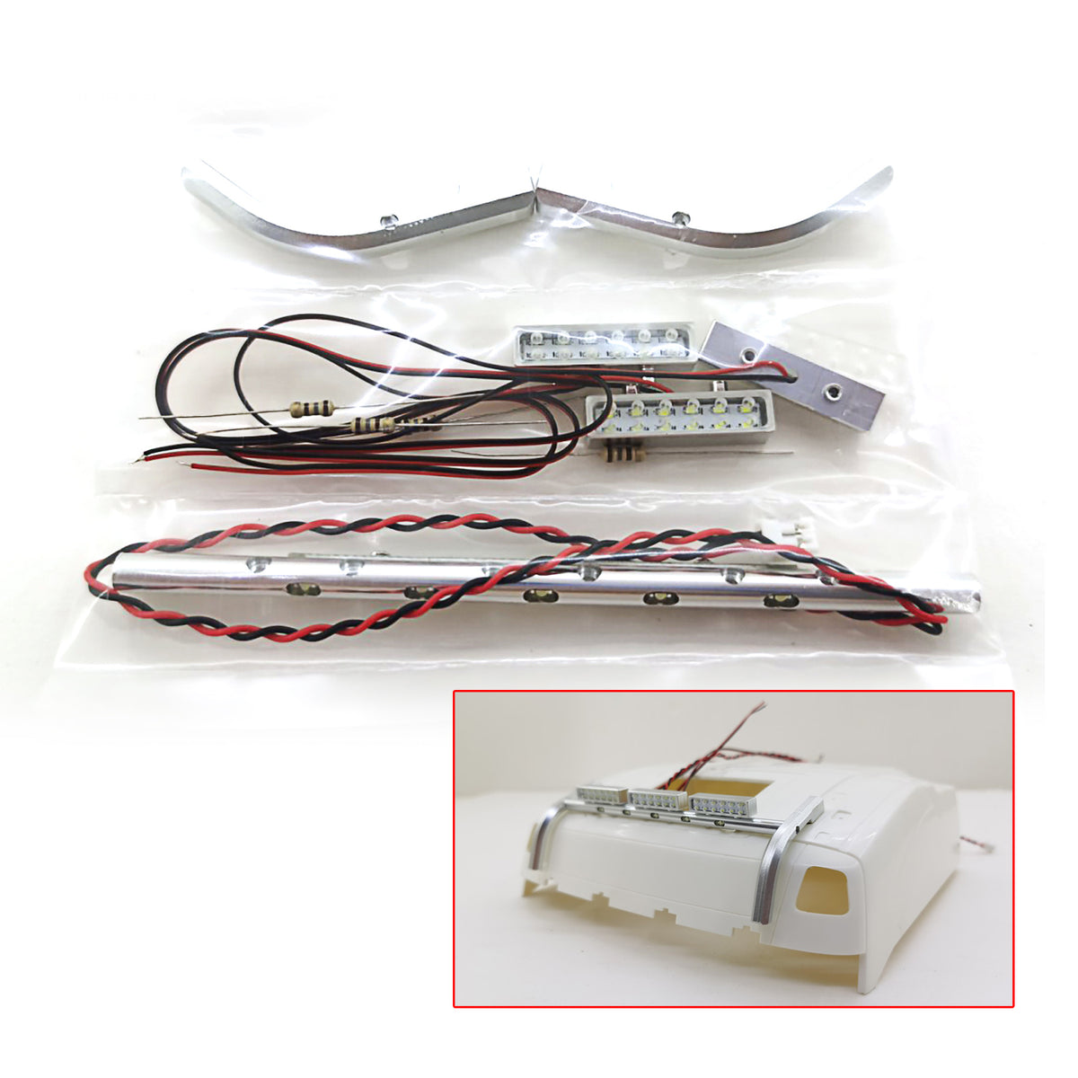 TOUCAN RC HOBBY Degree Spotlight Led Roof Lamp for 1/14 Tamiiya RC Tractor Truck Car Remote Control Vehicles