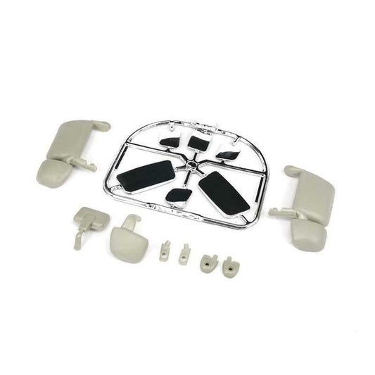 TOUCAN RC HOBBY LESU Car Wheel Trims ABS Rearview Mirror Front LED Light for DIY 1/14 TAMIIYA RC Tractor Truck R620 R470 Radio Control Models