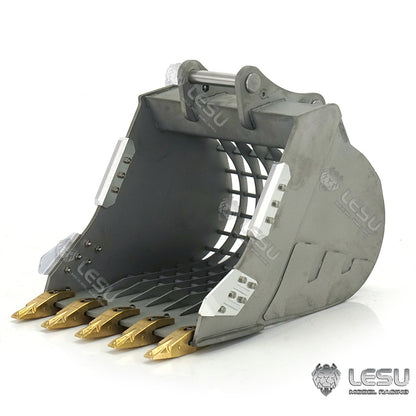 TOUCAN RC HOBBY 1/14 Metal Rake Bucket Three-section Arm Grab fork for LESU AC360 PC360 ET30H ET26L RC Hydraulic Excavator Model