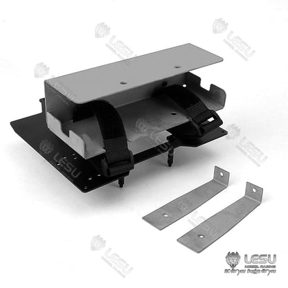 TOUCAN RC HOBBY LESU Metal Visor Pedal Equipment Rack Battery Compartment Rear Bumper Light Cross Beam for 1/14 TAMIIYA RC Tractor Truck