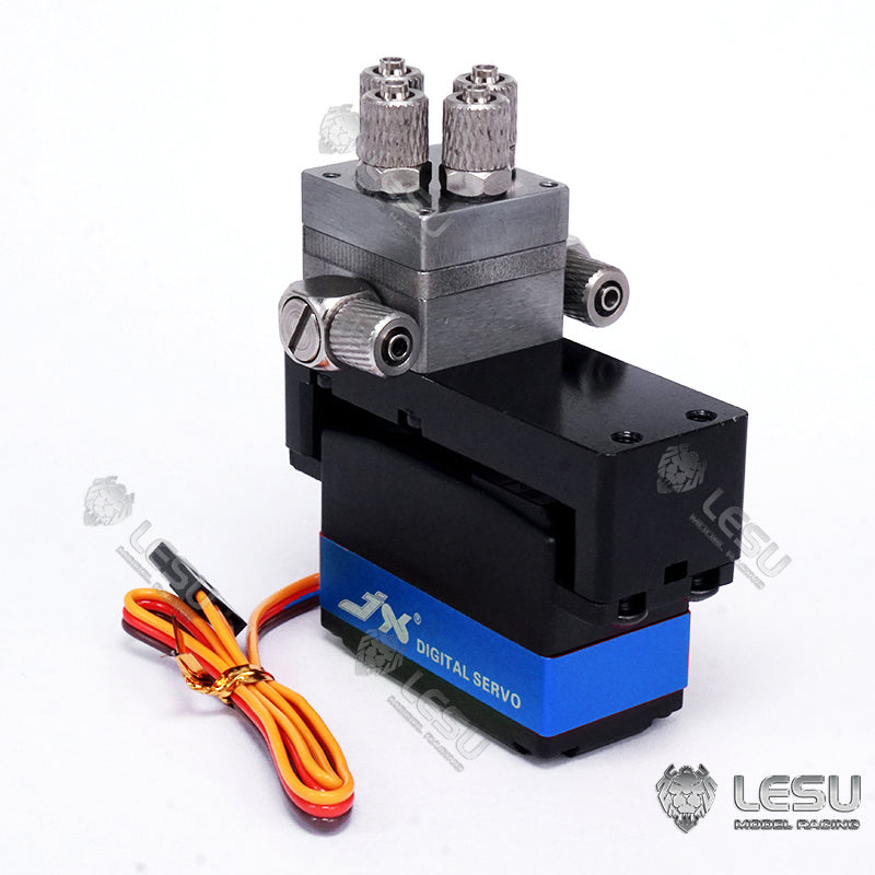 TOUCAN RC HOBBY LESU Metal Distribution Directional Valve 12G/14KG Servo for 1:14 Scale RC Hydraulic Truck Model Dumper Excavator Loader