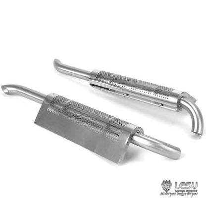 TOUCAN RC HOBBY LESU 1/14 Metal Pedal Exhaust Chimney Light Visor Air Filter Battery Compartment Transom for TAMIIYA KING RC Trucks