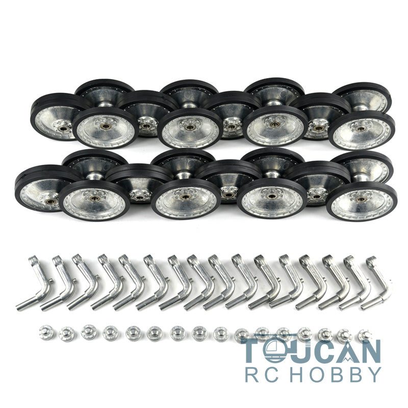 TOUCAN RC HOBBY Heng Long Metal Guard Plate Sprockets Idlers Road Wheels Tracks for 1/16 Scale Jadpanther Panther G RC Tank 3869 3879