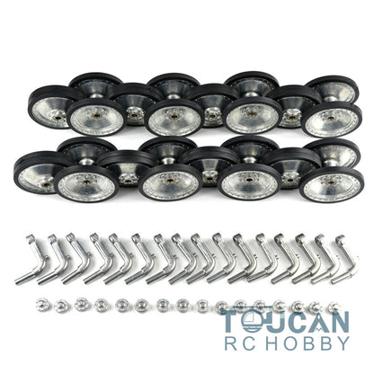 TOUCAN RC HOBBY Heng Long Metal Guard Plate Sprockets Idlers Road Wheels Tracks for 1/16 Scale Jadpanther Panther G RC Tank 3869 3879