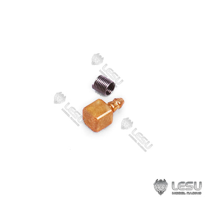 TOUCAN RC HOBBY LESU Brass Nozzle of 2.5x1.5MM Copper Pipe for 1/14 Scale Hydraulic RC Excavator Truck Loader forklift Replacement Parts Model Car