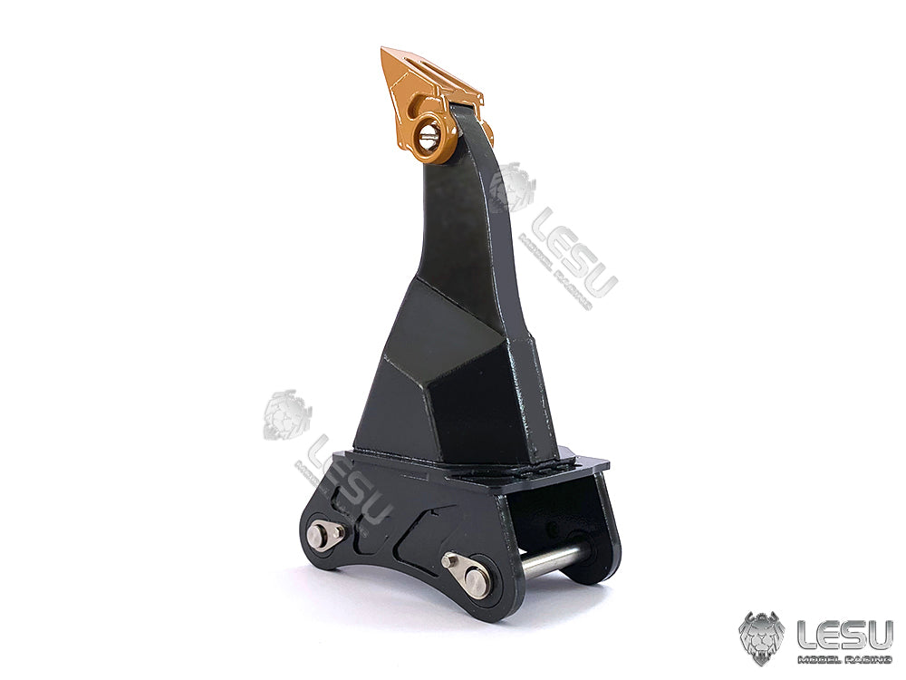 TOUCAN RC HOBBY LESU Curved Blade Painted Metal Ripper Grille Narrow Bucket Unpainted Tree Digging Tool Rack for 1/14 RC Hydraulic ET35 Excavator DIY Model Parts