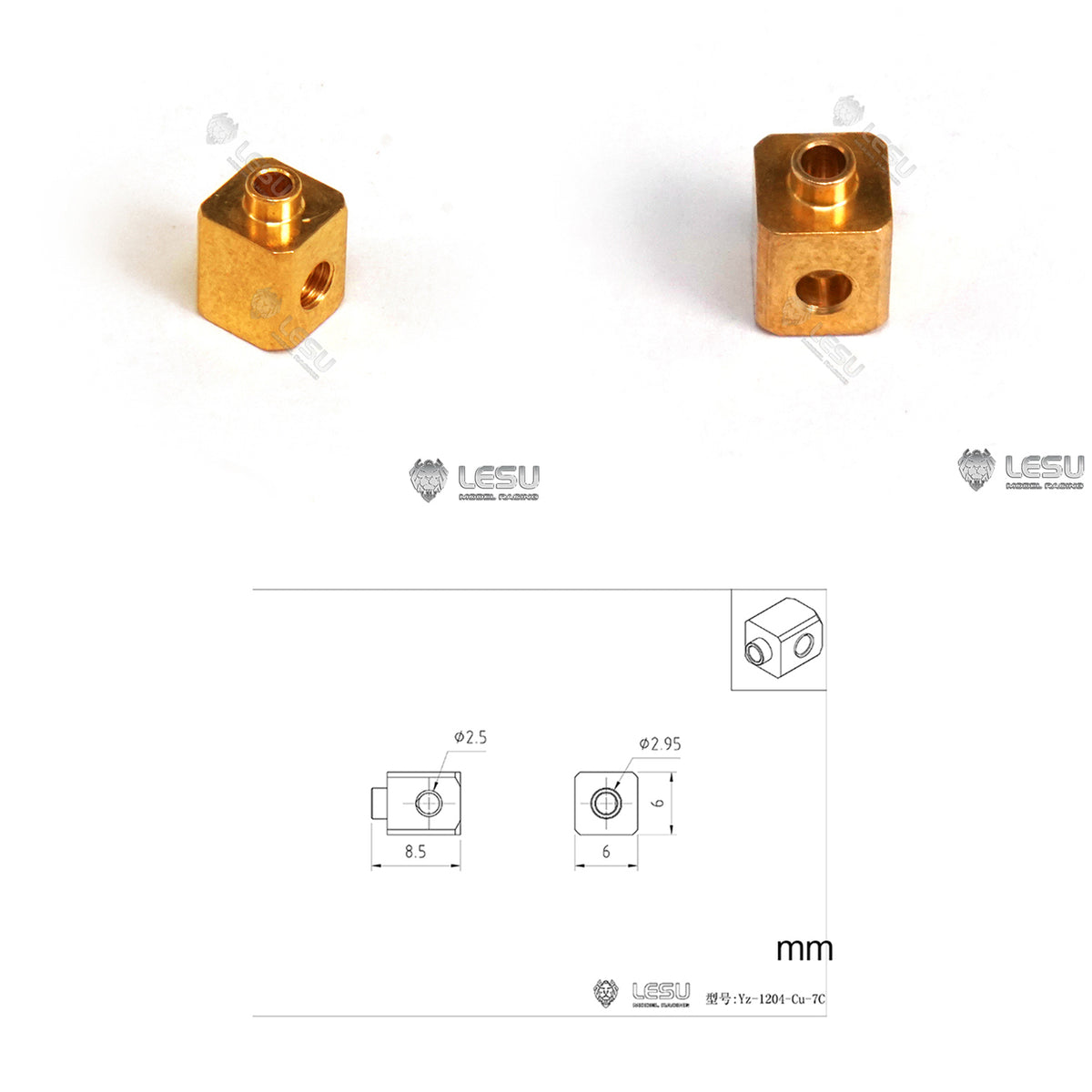 TOUCAN RC HOBBY LESU Metal Welding Nozzle for Connecting 1/14 Scale Hydraulic RC Truck Loader Excavator Dumper DIY Replacement Parts Model Car